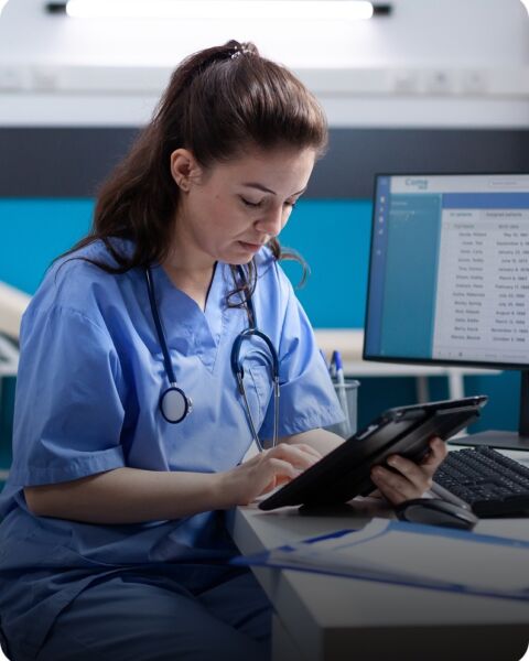Healthcare nurse tablet