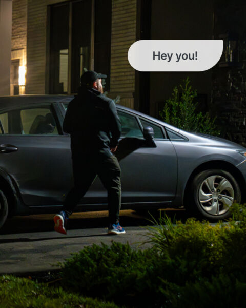 AI Deterrence on a car thief