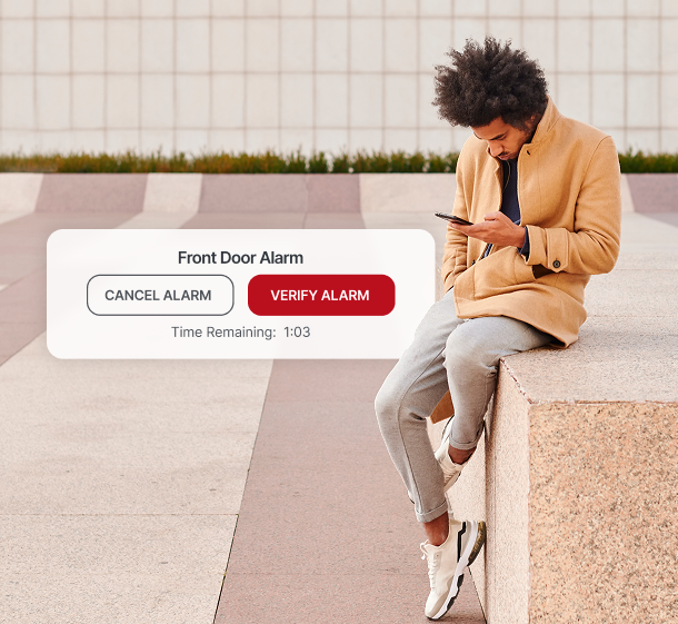 Man using his phone