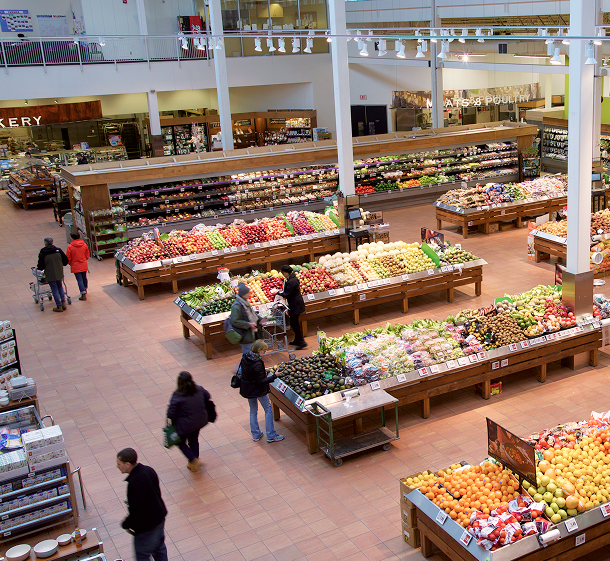 Grocery store aisles